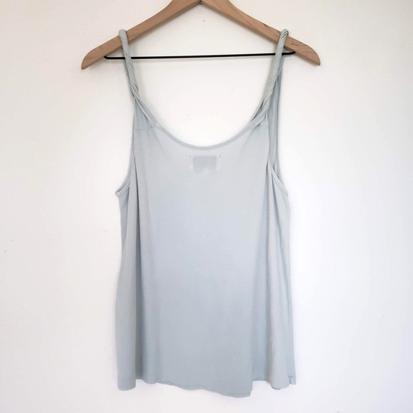 Current Elliott SIZE 1 / Small SUPER LOVED Twisted Tank Top Light Blue Rainbow - Picture 10 of 12